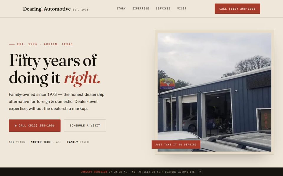 Dearing concept — heritage editorial direction